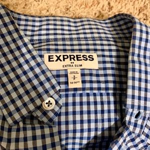 Express extra slim button up dress shirt